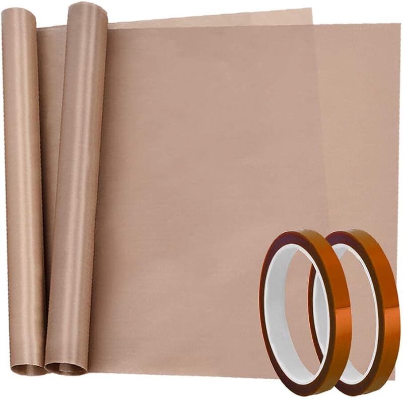 selizo Heat Tape and Teflon Sheets 12mm 260C 600F 2 Pack