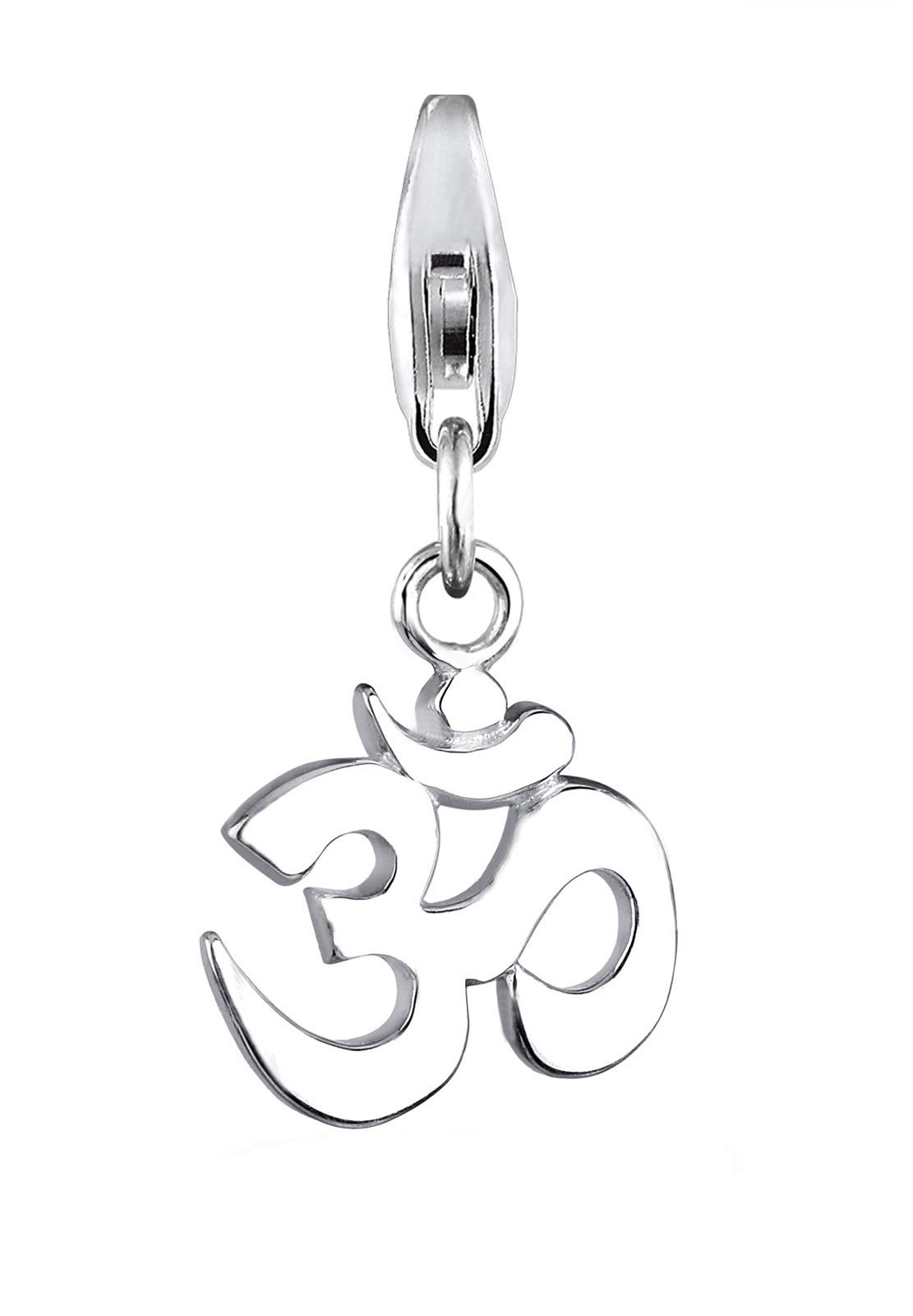 Elli Women's 925 Sterling Silver Xilion Cut Om Charm Pendant
