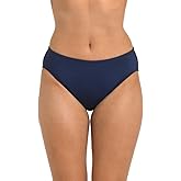 24th & Ocean Womens Mid Waist Bikini Swimsuit Bottom