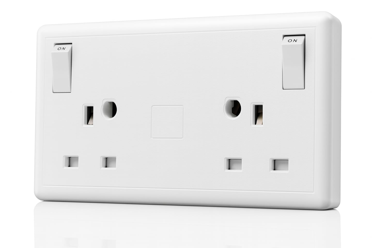 SH|P Electrical® 1-Gang to 2-Gang 13A Socket Converter – Safe, Durable, and Easy-to-Install Wall Plate Adapter (1)