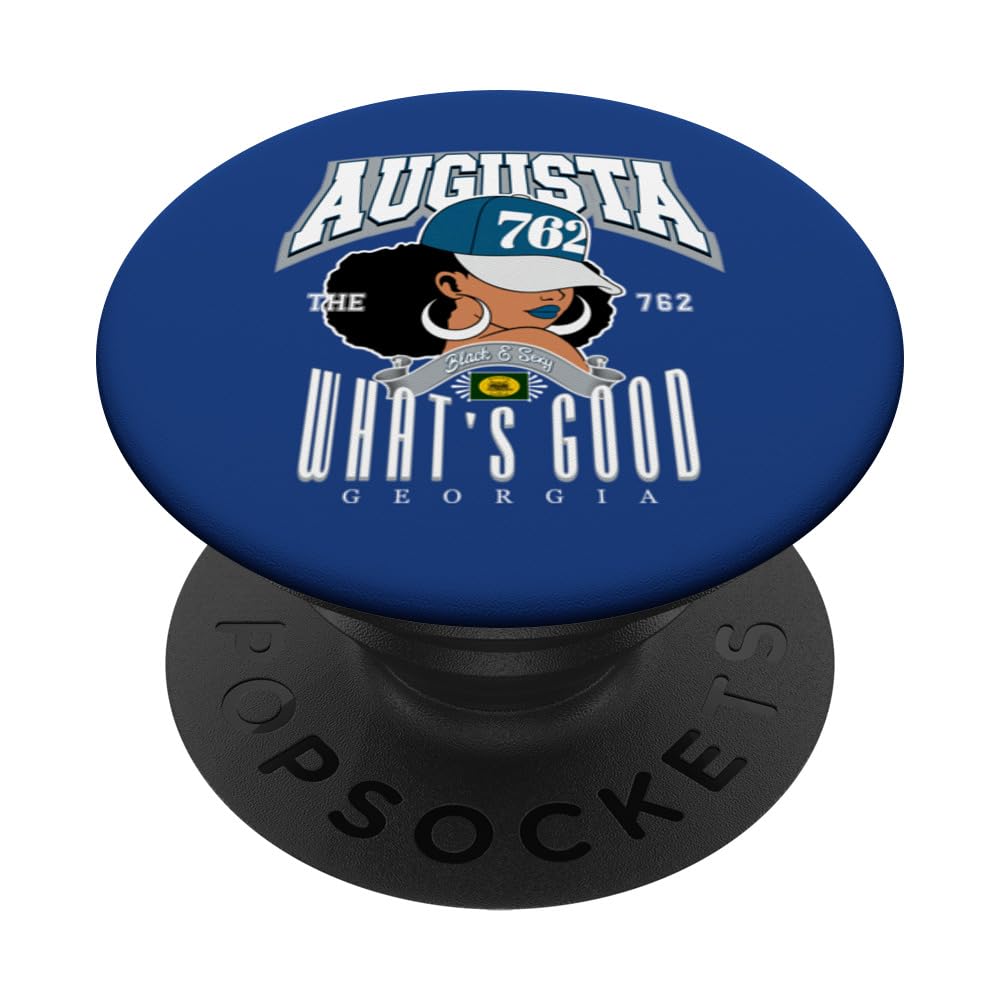 Her Majesty of Augusta: The 762 Queen’s Afro Puff Glory PopSockets Swappable PopGrip