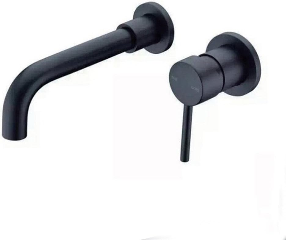 GUOPI Brass Flange flush mount basin mixer wall mounted dragon hot and cold water mixed-hidden wall of the Tap black
