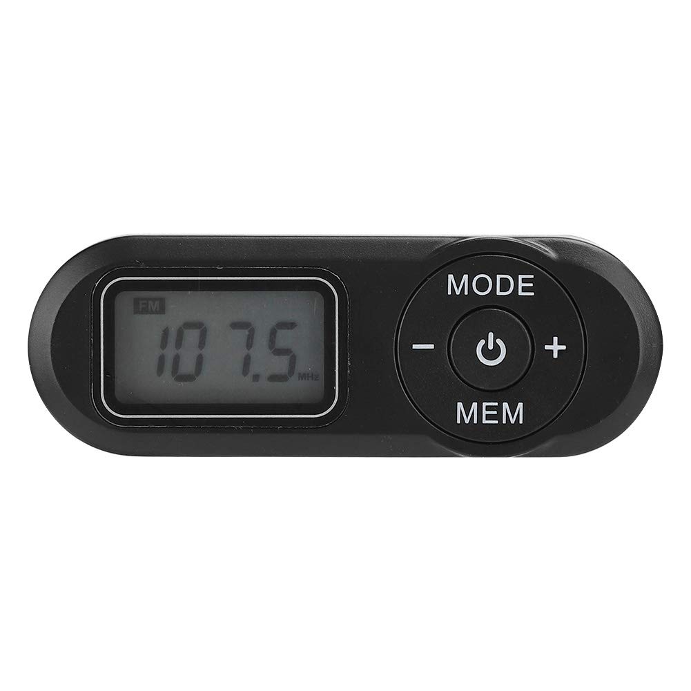 Akozon Portable Radio 1.1inch LCD FM Radio Pocket Radio Mini DSP Small Radio Digital Tuning Stereo Radio Mini Receiver Personal Radio Music Player with Earphone