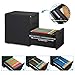 DEVAISE 3-Drawer Mobile File Cabinet with Anti-tilt Mechanism,Legal/Letter Size,Black