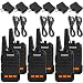 Greaval USB Rechargable Walkie Talkies 6 Pack Long Range Mini 2 Way Radio 16-Channel Up to 5 Mile Range with Charger