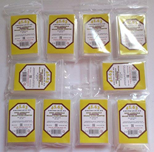 docsmagic.de 500 Premium Mini American Board Game Sleeves - 41 x 63-10 Packs - Small US - 43 x 65