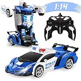 FIGROL Transform RC Car Robot 1:14 Scale, Remote