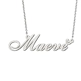 BYBWBL Maeve Name Pendant Necklace Silver Color