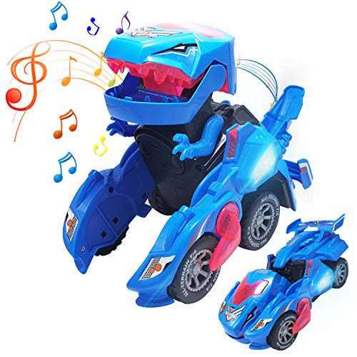 WOKALON Dinosaur Transformer Toys, Automatic Transforming Dinosaur Toys
