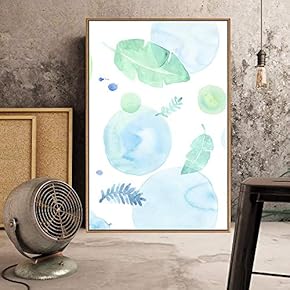 Floating Framed Canvas Wall Art for Living Room, Bedroom Watercolor Canvas Prints for Home Decoration Ready to Hang - 16x24 inches