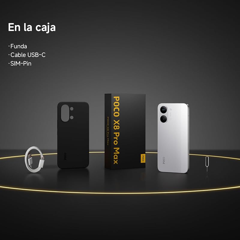 POCO X8 Pro MAX Smartphone de 12+512GB Negro Batería de 8500mAh