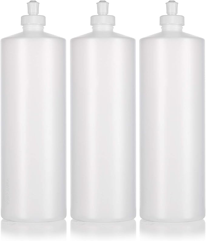 Clear Natural Refillable Plastic Squeeze Bottle with Push Pull Cap