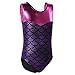 BAOHULU Girls Gymnastics Leotards Shiny Spliced Scale Dance Clothes Cosplay Costumes