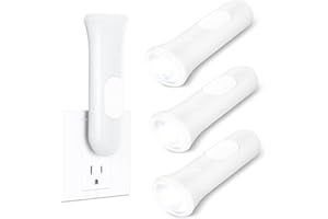 ROSSEX 4 in 1 Emergency Lights for Home Power Failure, 3 Pcs Rechargeable LED Flashlight Plug in Wall, Automatic Turn-On Power Outage Night Light Flashlight for Hurricane Preparedness Items