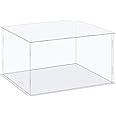 MECCANIXITY Acrylic Display Case Box Clear Dustproof Protection Showcase 14.1x14.1x8.3 Inch for Collectibles Display