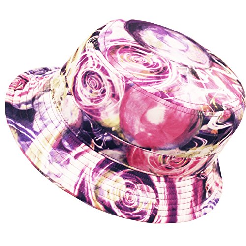 E-Flag Fashionable Unisex Printed Pattern Bucket Hat (BK2105PURPLE)