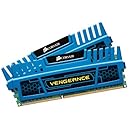 Corsair Vengeance Blue 8 GB (2X4 GB) PC3-12800 1600mHz DDR3 240-Pin SDRAM Dual Channel Memory Kit