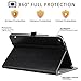 Ztotop for iPad Mini 4 Case, Leather Folio Stand Protective Case Smart Cover with Multi-Angle Viewing, Paperwork Card Pocket, Functional Elastic Strap for iPad Mini 4 - Black