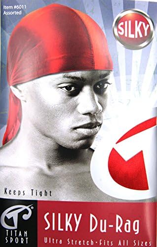 Ultra Stretch One Size Silky Du Rag (RED)