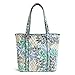 Vera Bradley Women's Cotton Vera Tote Bag, Santiago, One Size