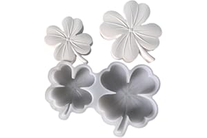 4-Leaf Clover Resin Molds, Lucky Charm Resin Molds Silicone, Flexible Effortless Demoldable Epoxy Molds for Resin Casting, So