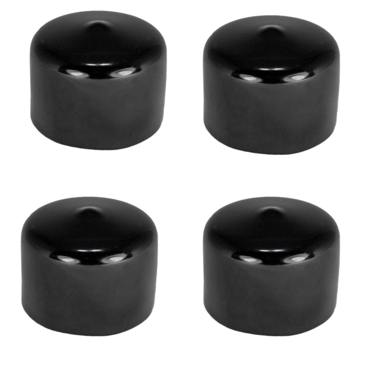 Photo 1 of 2" (50 mm) Rubber End Caps Soft PVC Rubber Plug Thread Protective Sleeve Screw Protective Cap Round Plastic Cover Sleeve