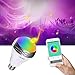 Miric Smart Bulb Music Color Bulb Changing LED Light Bulbs E27 with Bluetooth 4.0 Speaker,RGBW Multicolor,Music Audio,Time on/off,the Free Unique Smartphone APP for Home and Stage