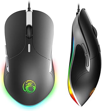 Amazon Co Jp 高構成usb有線ゲーミングマウスコンピューターゲーマー6400dpiラップトップpcゲームマウス用光学式マウス スポーツ アウトドア