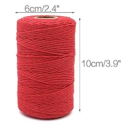 200M/656Feet Cotton String,Red String,Cotton Cord