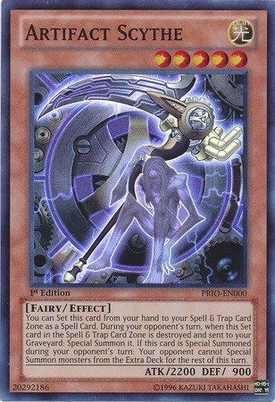 Yu-Gi-Oh! - Artifact Scythe (PRIO-EN000) - Primal Origin - 1st Edition - Super Rare