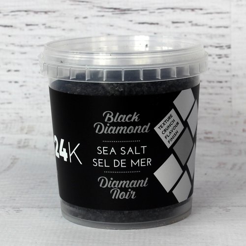24K Black Sea Salt Flakes 240g Premium Gourmet Finishing Salt Sea