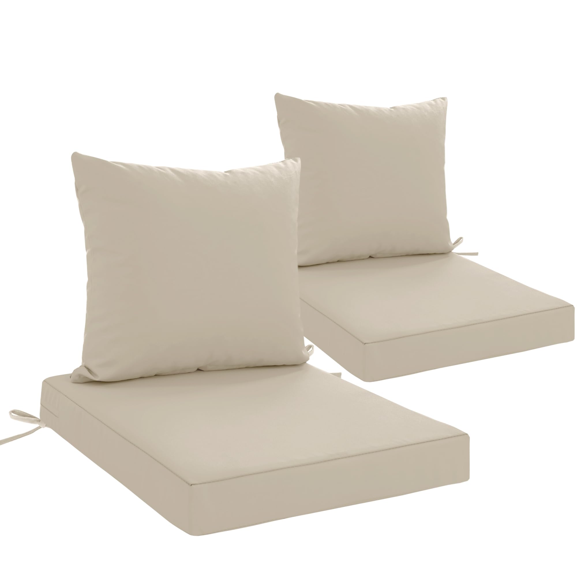 Photo 1 of **MSRP 39.99** 24x24 Inch Outdoor Cushions for Patio Furniture Set of 1, Waterproof Outdoor Chair Cushions Inserts, Removable & Machine-Washable INSERTS ONLY