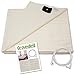Grounding Brand Half Sheet with Earth Connection Cord - Silver Conductive Mat for Better Sleep, EMF Protection and Healthy Energy, Large 98x35.5 fits Full, Queen, King, Tan