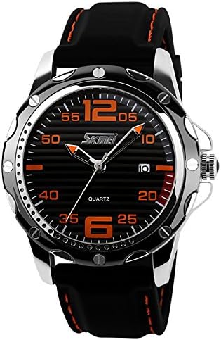 Qiyan Men's Gym Quartz Waterproof Sport Wrist Watch 30M Water Resistant Black