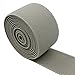 iCraft 1.5-inch Wide Colored Waistband Elastic, 2 Yards, Sewing Elastic Band-Gray