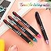 Chinco 24 Pieces Retractable Ballpoint Pens Multicolor 4 in 1 Pens 0.7 mm Ballpoint Pens of Black, Blue, Red, Green for Office School