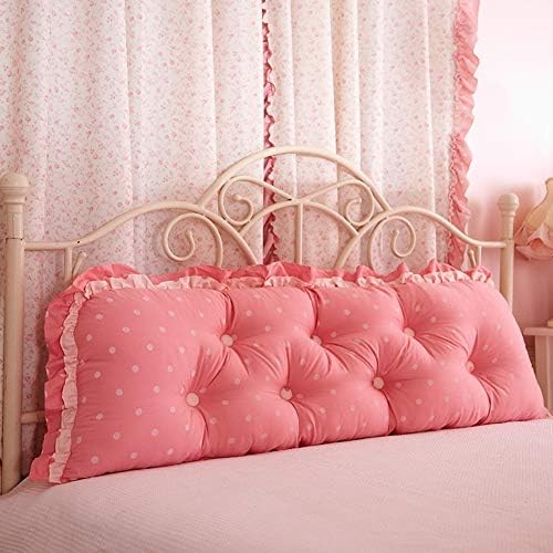 Wgang Korean Version of Cotton Headboard Large Cushion Soft Bag Removable Wash Bed Cotton Large Back Sofa Long Pillow Bed Back (Color : H, Size : 120cm)