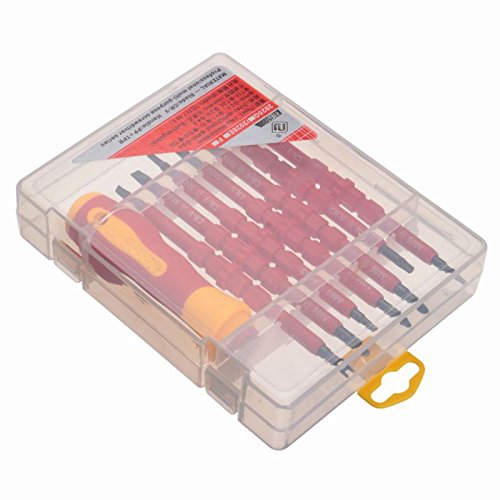 7pcs/Set Interchangeable Multi-purpose Electrician Insulated Hand Screwdriver Tools with Screwdriver Handle for Electrical Work