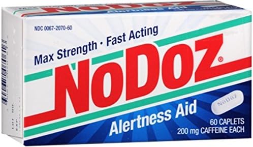 NoDoz Max Strength Alertness Aid Caplets 60 ea (Pack of 4)