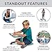 ECR4Kids The Surf Portable Lap Desk, Flexible Seating, Seafoam
