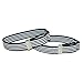 CTM® Elastic Black and White Pinstripe Adjustable Sleeve Garter, Black and White Pinstripe