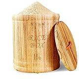 Rice bucket Solid wood household face bucket Rice