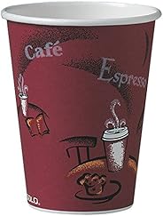 Solo 412SIN-0041 12 oz Bistro SSP Paper Hot Cup (Case of 1000)