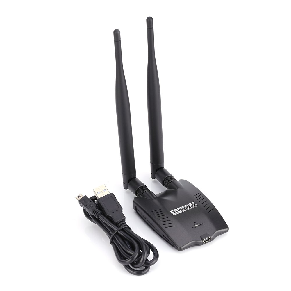 M Adaptador Inalámbrico Antena Dual USB  WiFi Tarjeta De Red