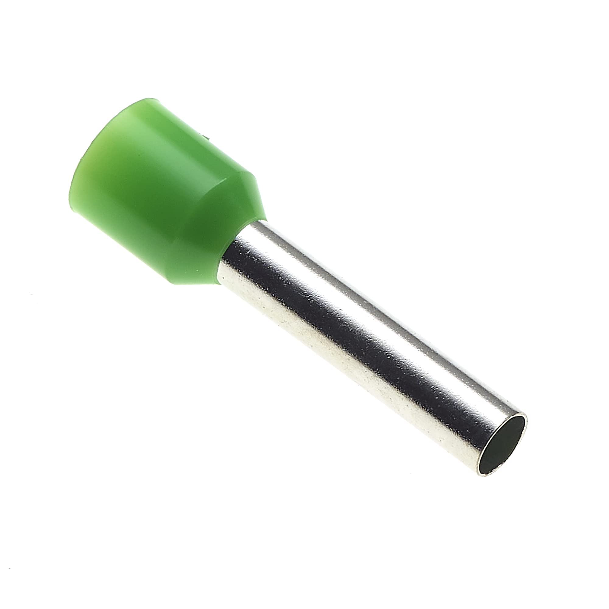 Insulated Ferrule, 18x6mm, Pack Of 100 - Wire Copper Crimp Connector Insulated Ferrule Pin, Cord End Terminal Connectors, French Green Nylon Ferrules Connectors