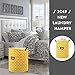 Clothes Laundry Hamper Storage Bin Large Collapsible Storage Basket Kids Canvas Laundry Basket for Home Bedroom Nursery Room (PATTERN-04)