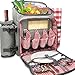 Nature Gear XL Picnic Backpack - 4 Person Insulated Design - Waterproof Blanket and Full Cutlery Set (Four Person)