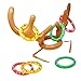 JOYIN 14 PCS Inflatable Reindeer Antler Toss Game Christmas Party Games Ring Toss Game for Christmas Party Supplies One Size Fit All
