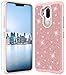 LG G7 ThinQ Case,LG G7 Case with HD Screen Protector,SunRemex Durable Armor and Heavy Duty Protective with Fashion Design Case Cover for LG G7 Phone (Rose Gold)