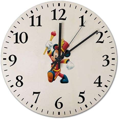 Amazon ミッキーマウスのドレスアップ 時計スケール壁掛け時計壁掛け時計壁掛け時計ファッションミュートラウンドバッテリー駆動ルーム装飾ギフト 置き時計 掛け時計 オンライン通販